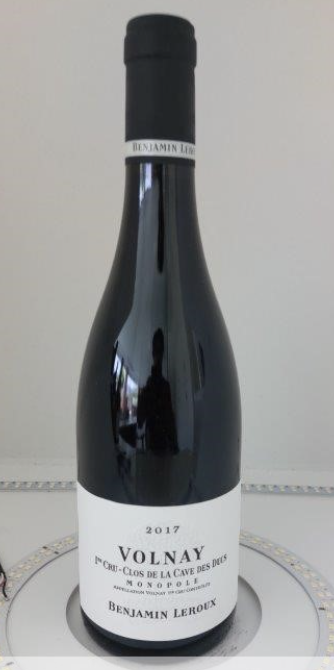 (image for) Benjamin Leroux Volnay 1er Cru Clos de la Cave des Ducs Monopole 2017 - WAS: $240+